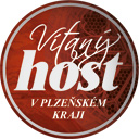 Placka 37mm s motivem Vítaný host v Plzeňském kraji